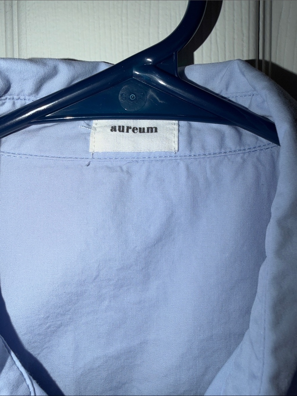 Aureum Blue Cotton Puff Sleeve Drop Waist Pleated Ruffle Mini Shirt Dress XS EUC - Picture 4 of 10